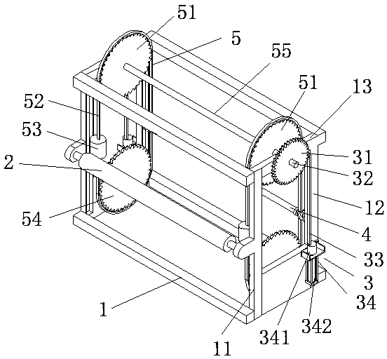 Conveying device capable of regulating and controlling height of transmission roller
