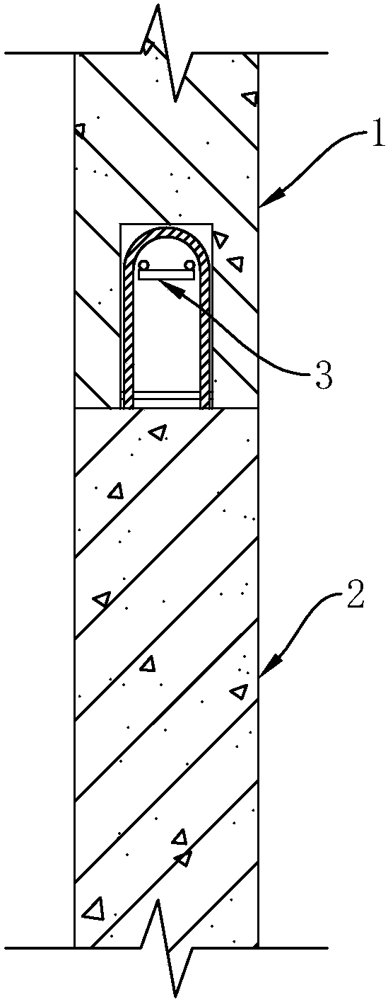 Post-casting system for fabricated shear wall without template