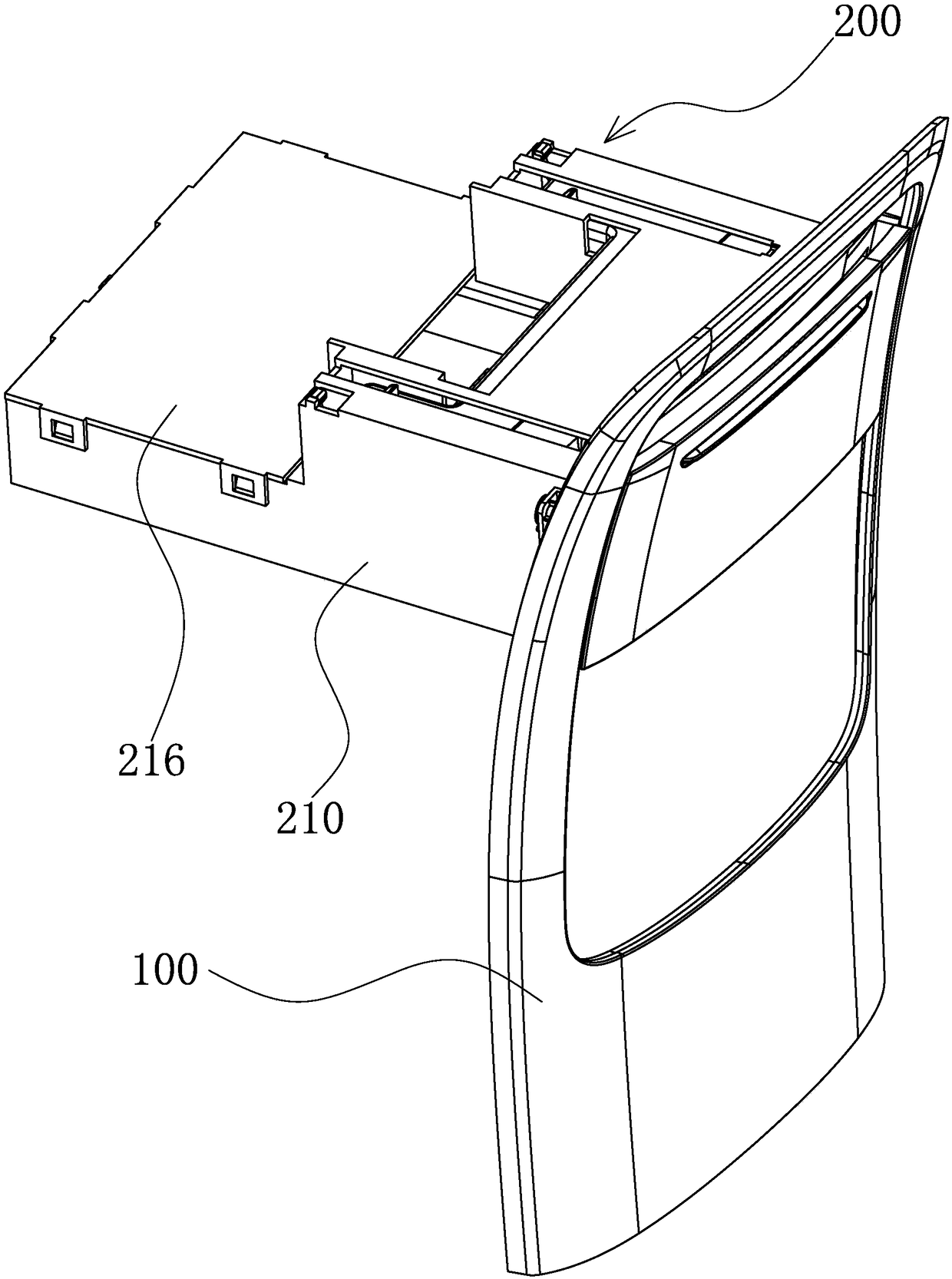 Two-section type vehicle cup stand device