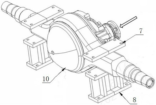 Lubrication test method for main speed reducer of drive axle