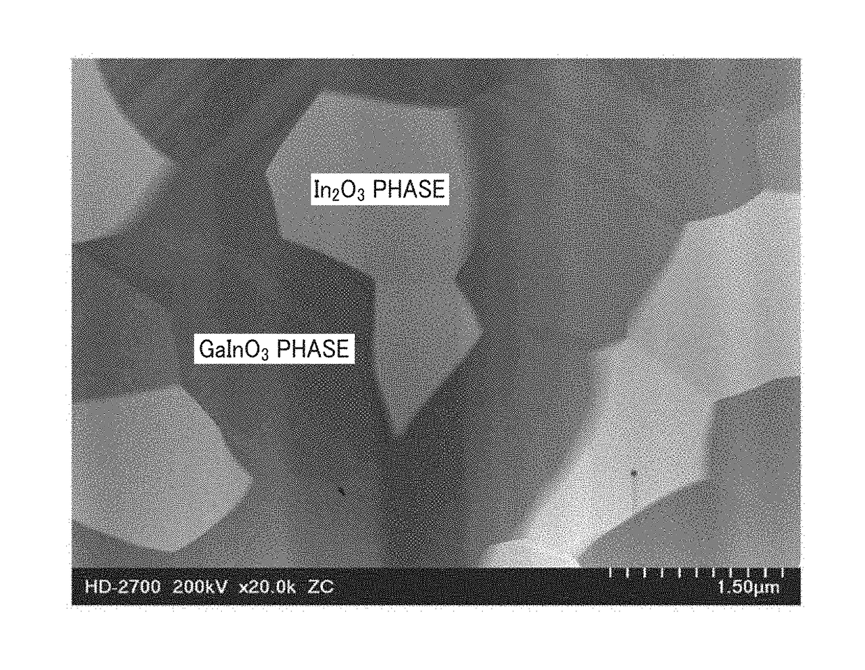 Oxide sintered body, sputtering target, and oxide semiconductor thin film obtained using sputtering target