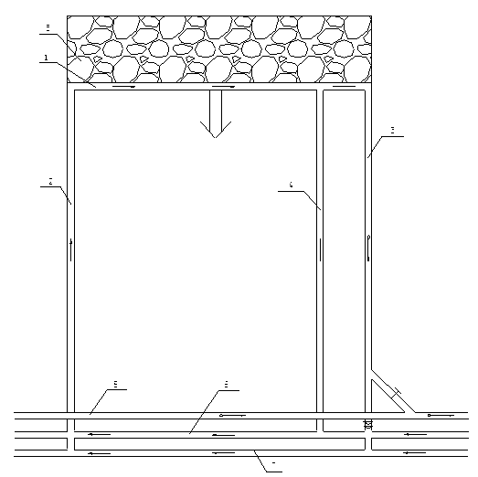 Ventilating system for managing overrunning of corner gas on recovery working face