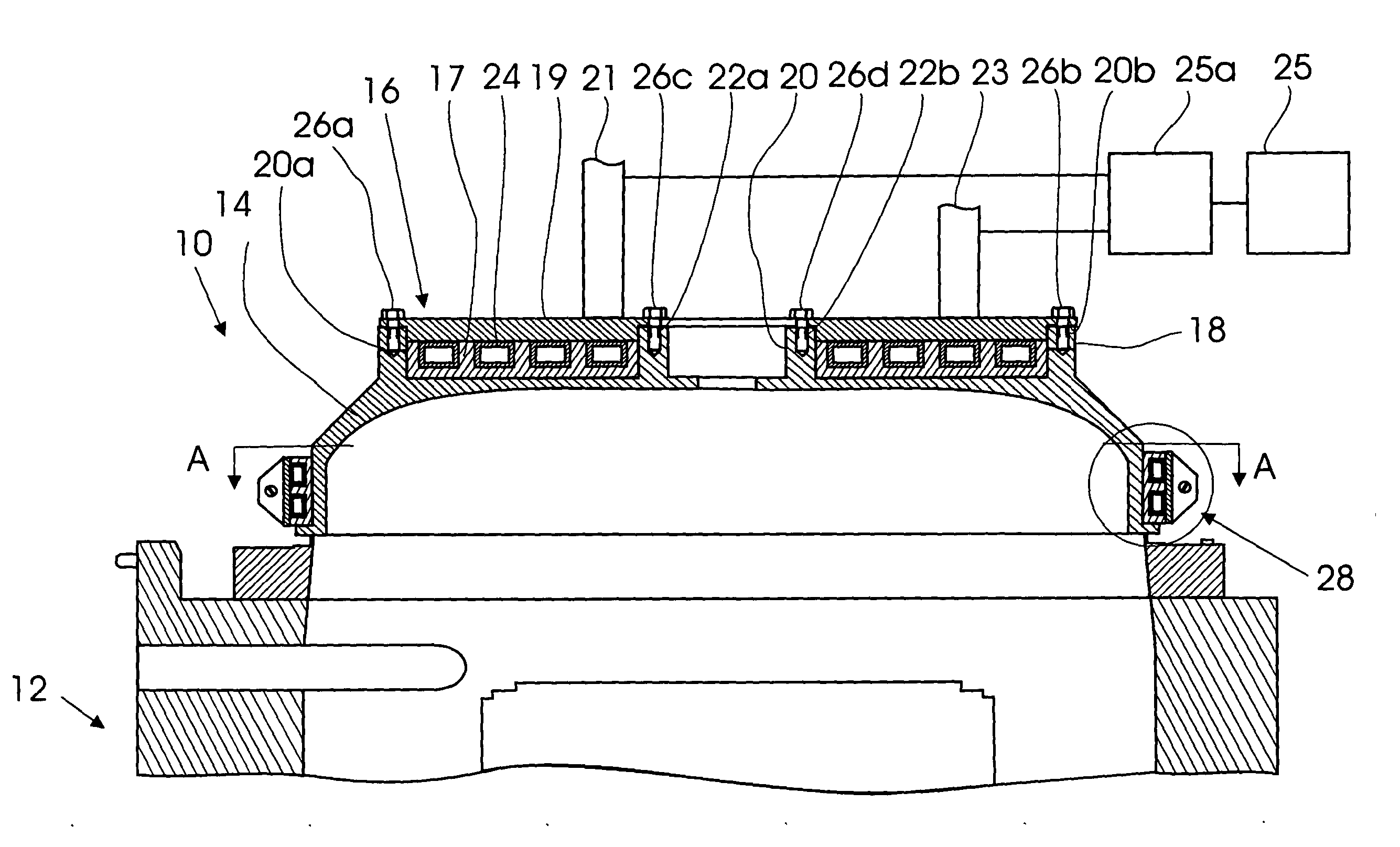 Heat-transfer interface device between a source of heat and a heat-receiving object
