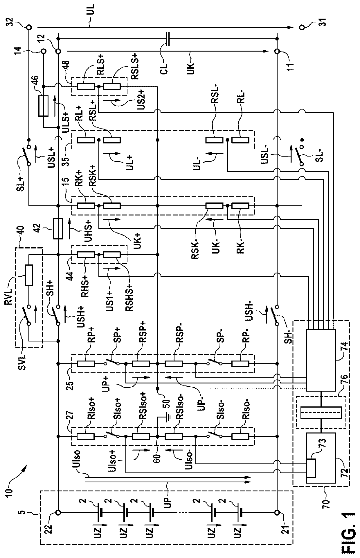 Battery system, method for diagnosing a battery system, and motor vehicle