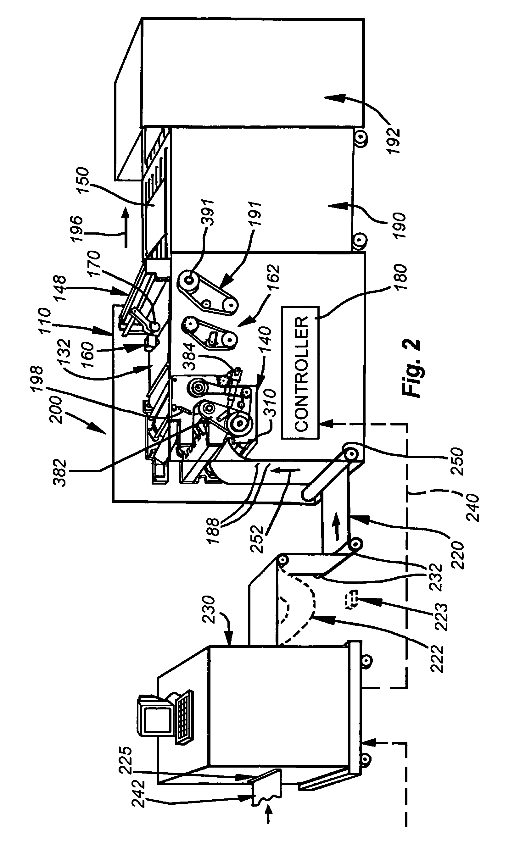 System and method for cutting continuous web