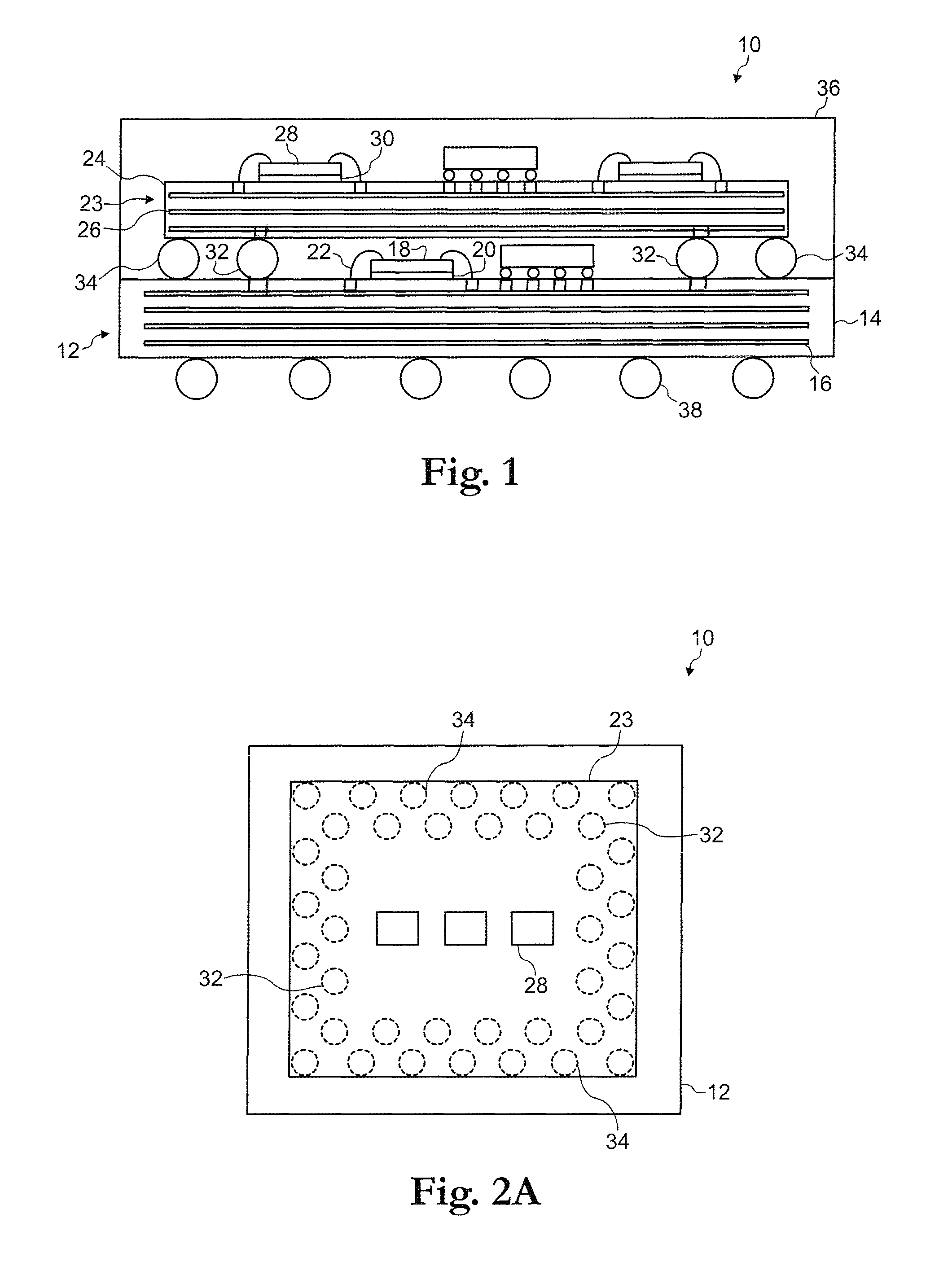System and method for compartmental shielding of stacked packages