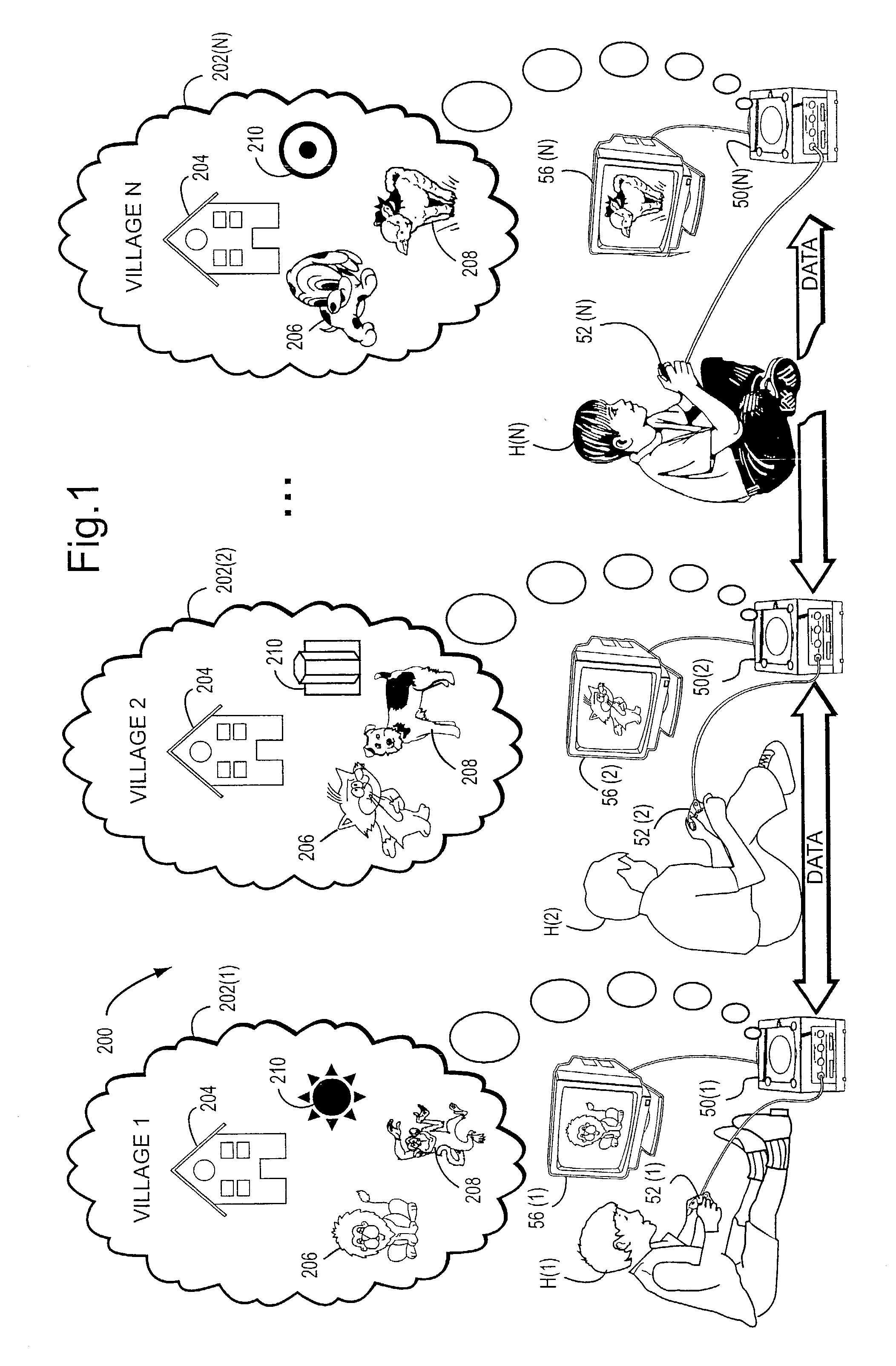 Method and apparatus for multi-user communications using discrete video game platforms