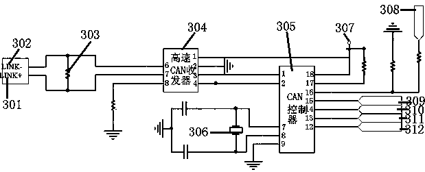 Intelligent touch screen display control system and method based on CAN bus