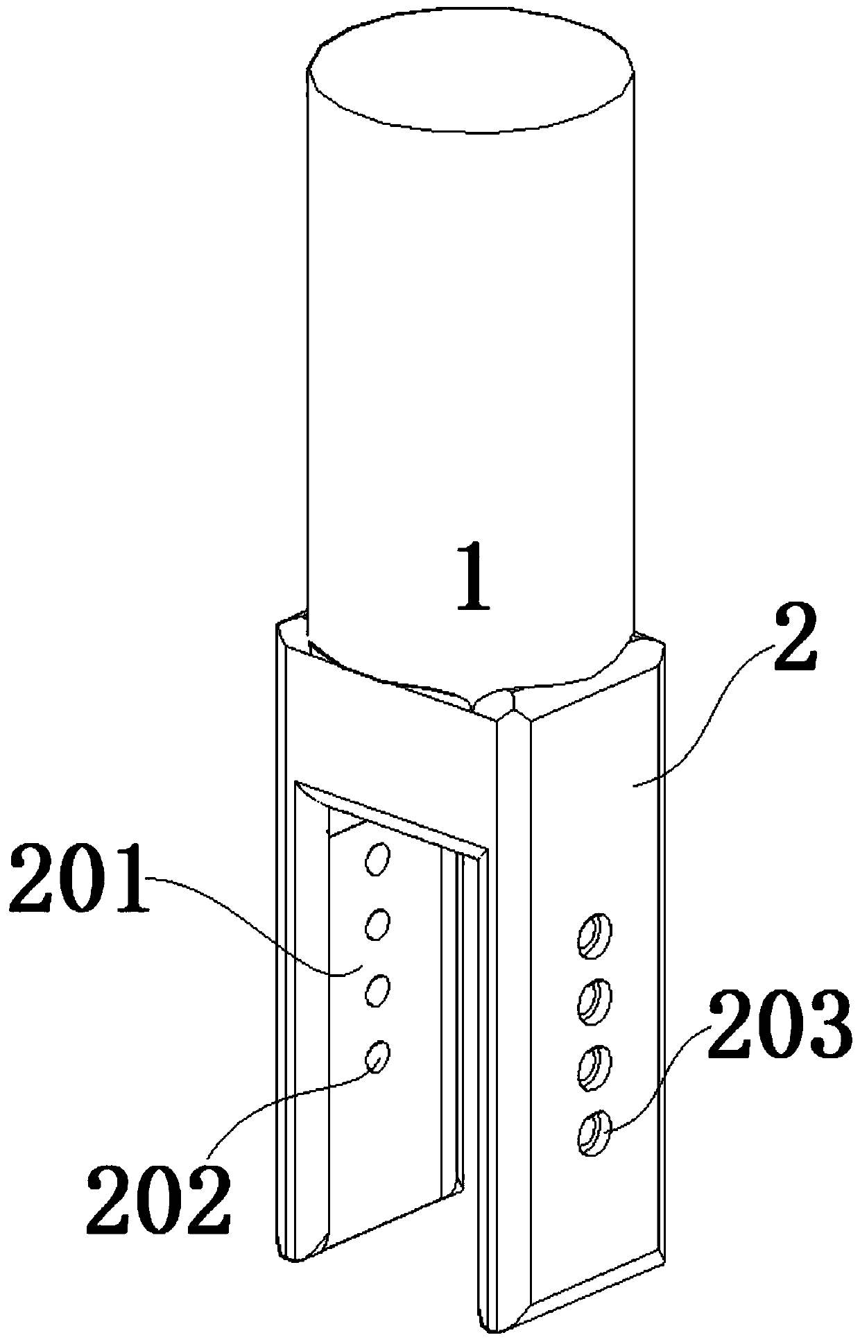 A kind of over-flow farmland rice transplanter push seedling rod head structure device