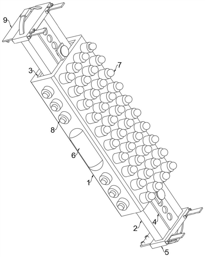 Prefabricated part size detection device for constructional engineering based on BIM model