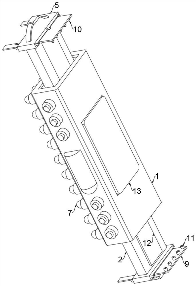 Prefabricated part size detection device for constructional engineering based on BIM model