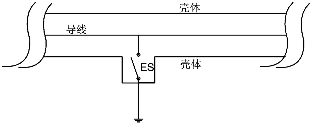 An induced voltage absorbing device and method thereof