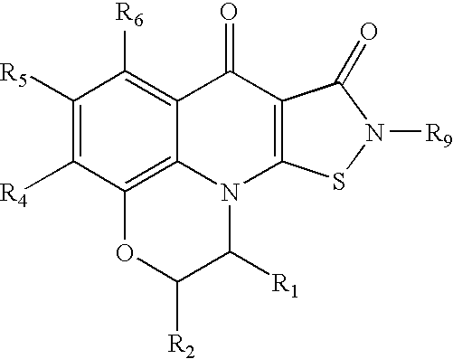 4-substituted-1h-isothiazolo[5,4-b][1,4]oxazino[2,3,4-ij]quinoline-7,8(2h,9h)-diones and related compounds as Anti-infective agents