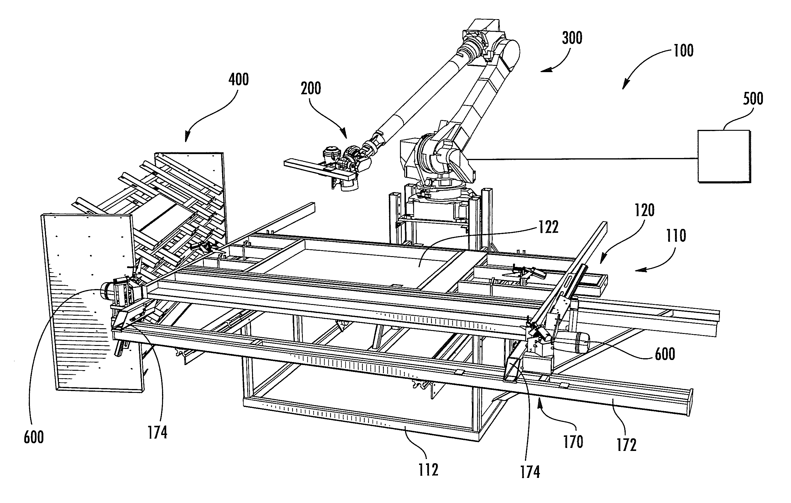Automated apparatus for constructing assemblies of building components