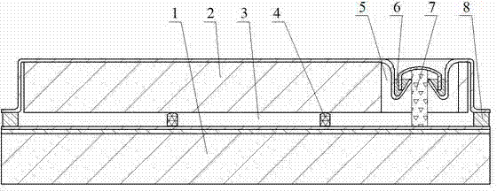 Glass welded composite vacuum plate with getter and production method thereof