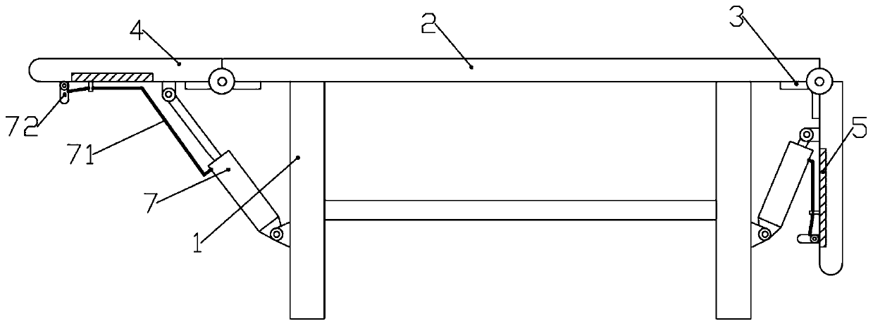 Material cutting platform with extendible platform top