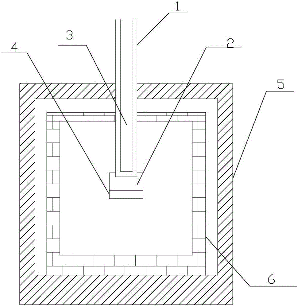 Seed crystal shaft and method for liquid phase growth of silicon carbide