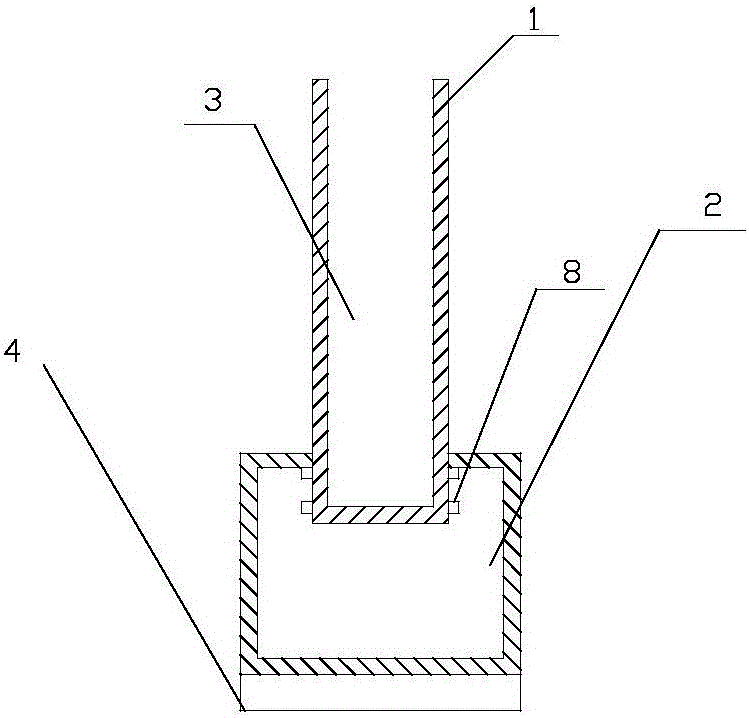 Seed crystal shaft and method for liquid phase growth of silicon carbide