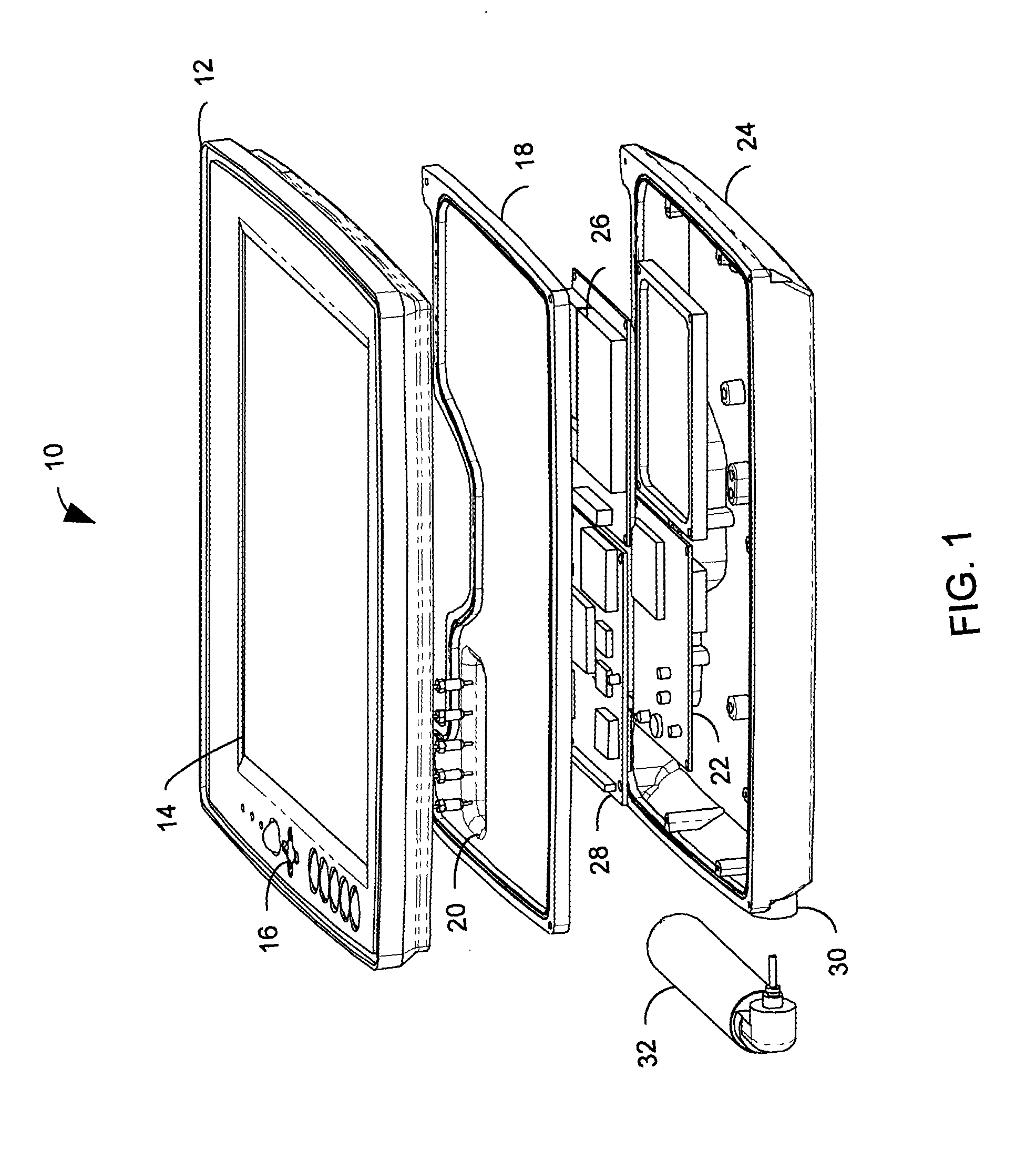 Dismount tablet computer assembly for wireless communication applications