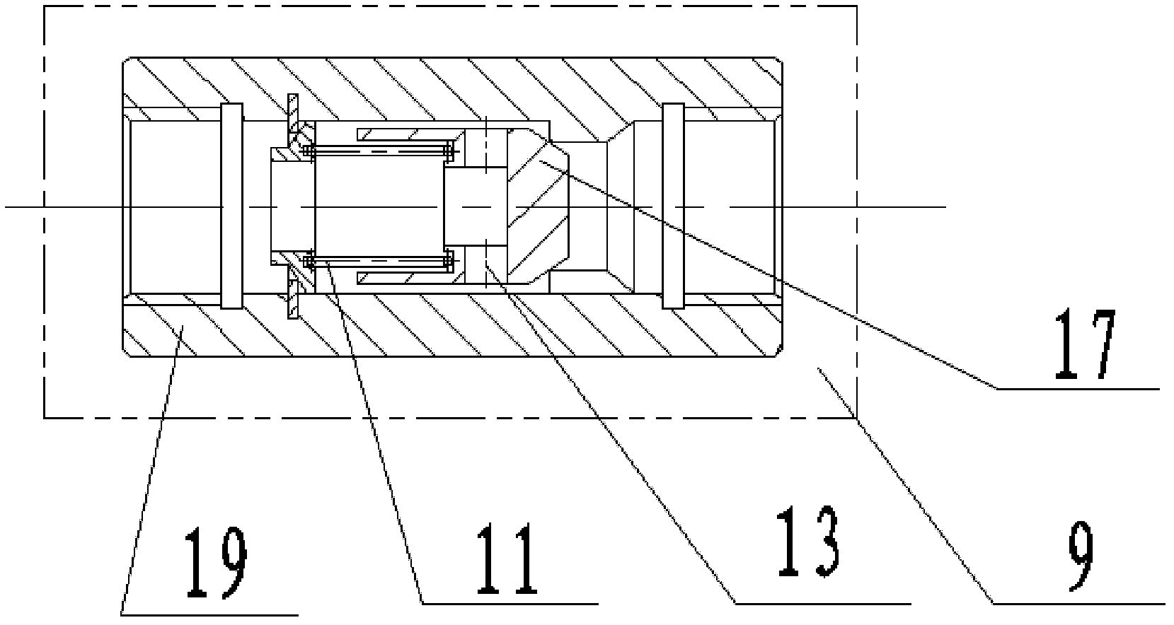 Rigid telescopic oil tube with oil supply and oil discharge functions