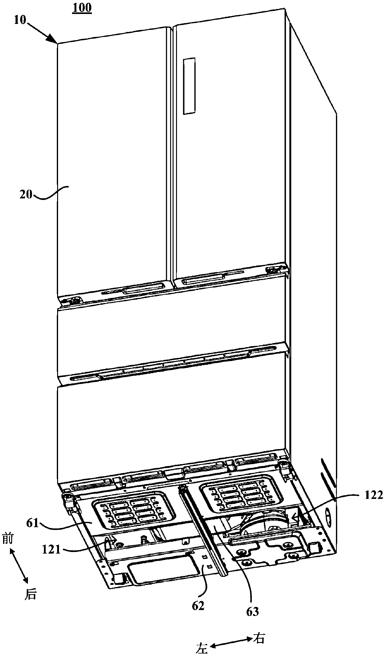 Refrigerator with drainage mechanism