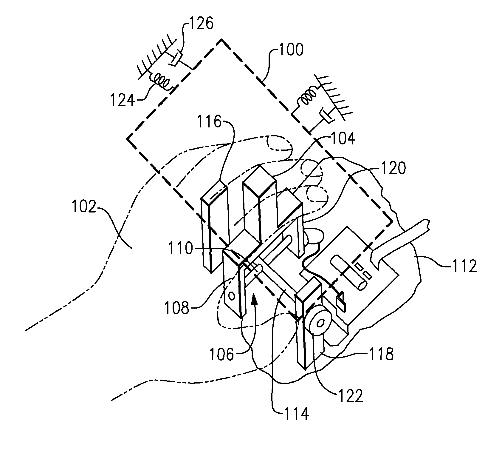 Hand activated input device with horizontal control surface