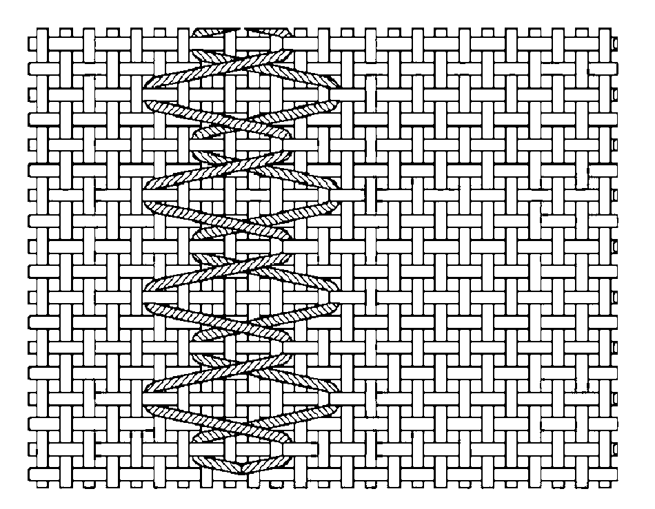 Method and loom for producing woven fabrics having added weft effects