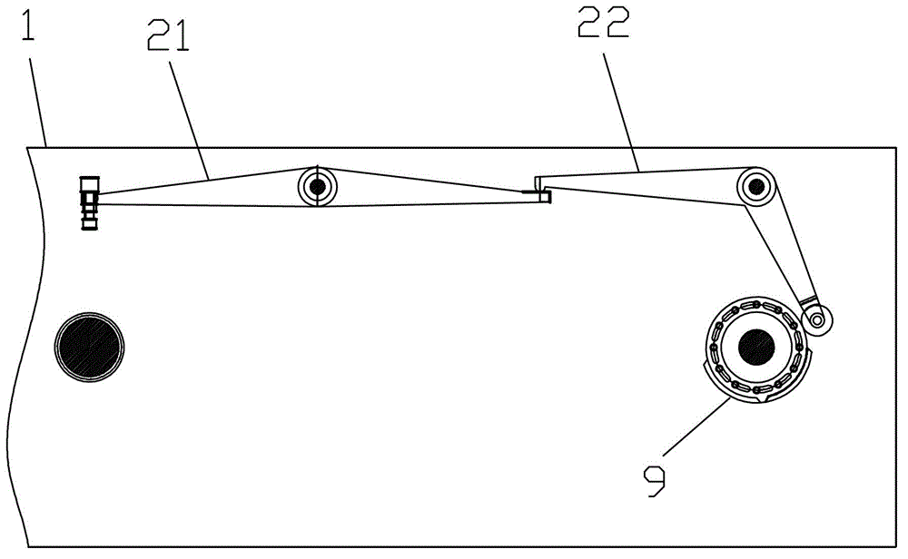 Separation and reunion automatic control mechanism of spring machine clutch