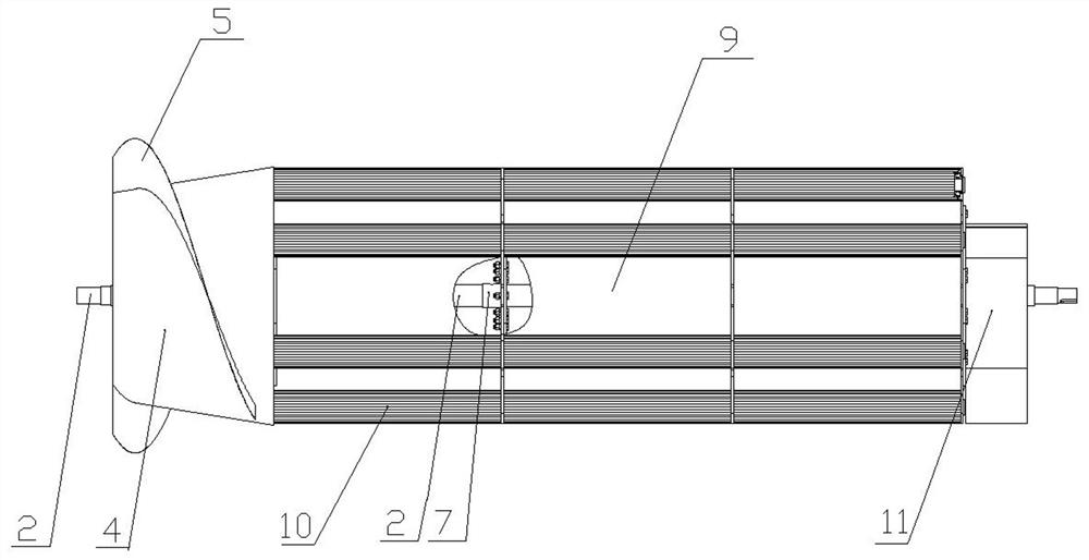 Double-flexible grinding and rubbing type millet threshing device