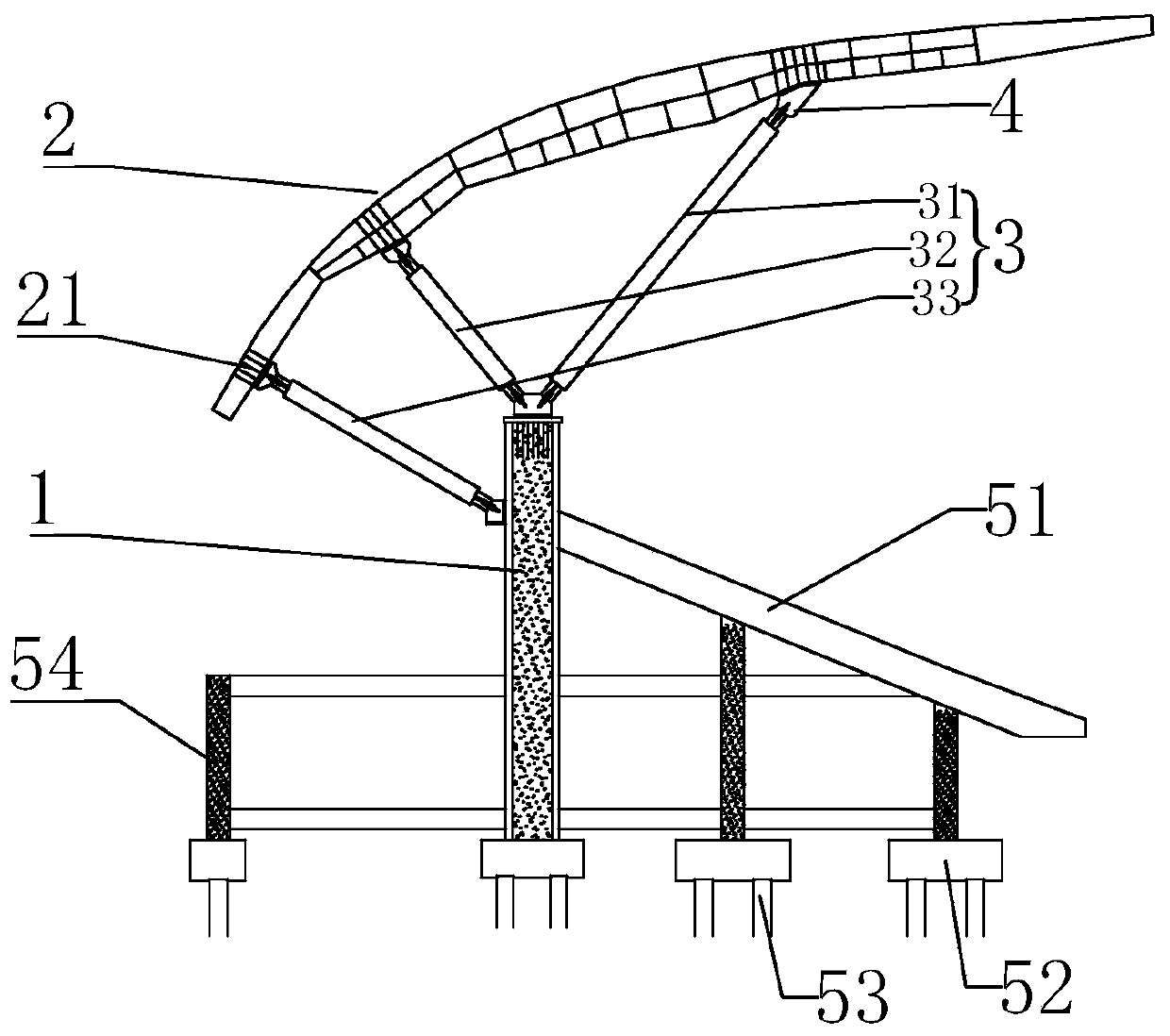 Buckling restrained brace large cantilever structure system