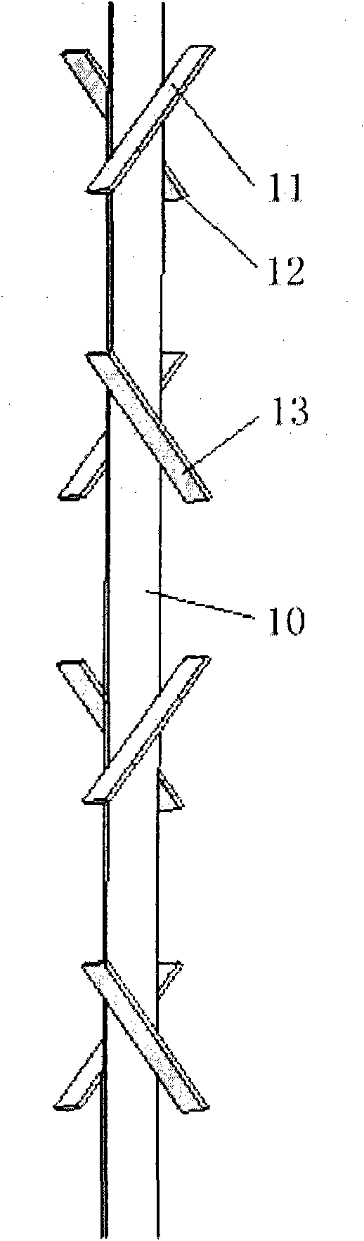 Composite inner component for gas-solid fluidized bed
