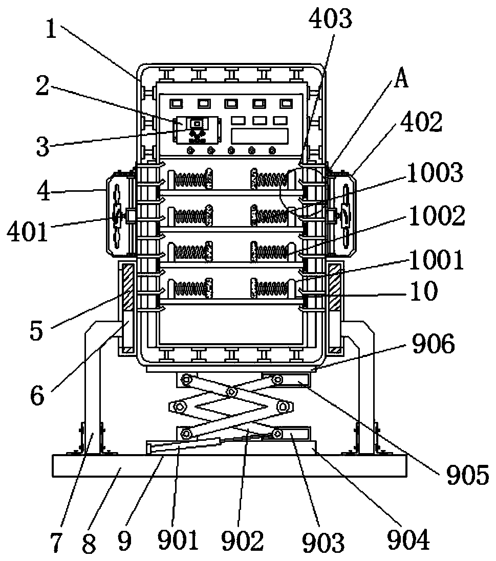 Low-current line selection protection device for high-voltage cabinet