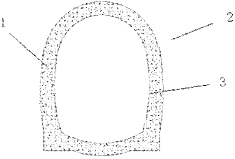 Method for repairing sulphate attack disease of tunnel lining concrete structure