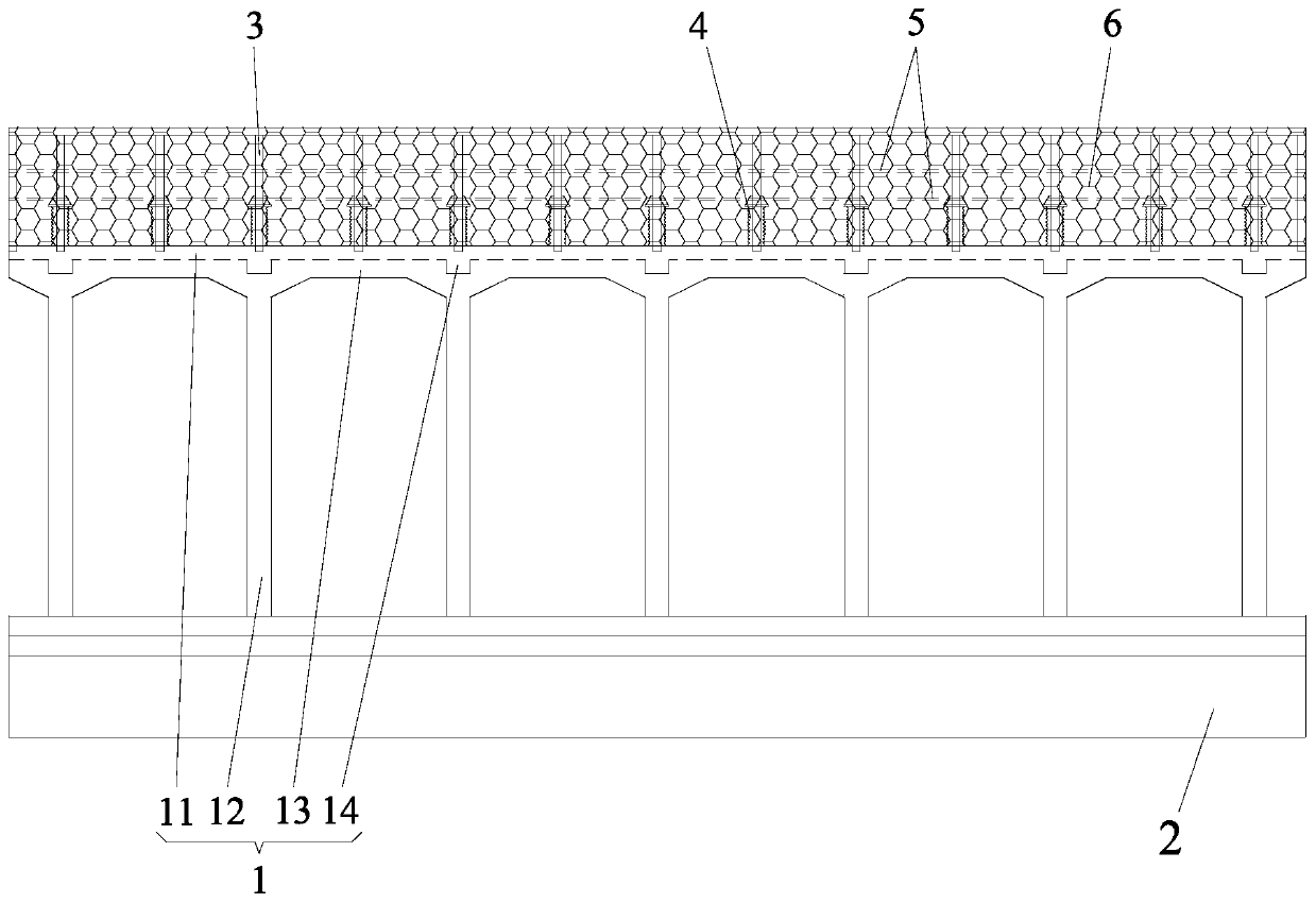 Reinforced concrete combined double-layer hazardous rock falling protection hangar tunnel