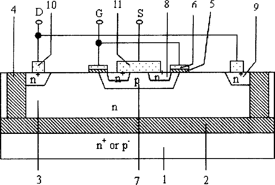 SOI structure with low k dielectric buried layer and its power device