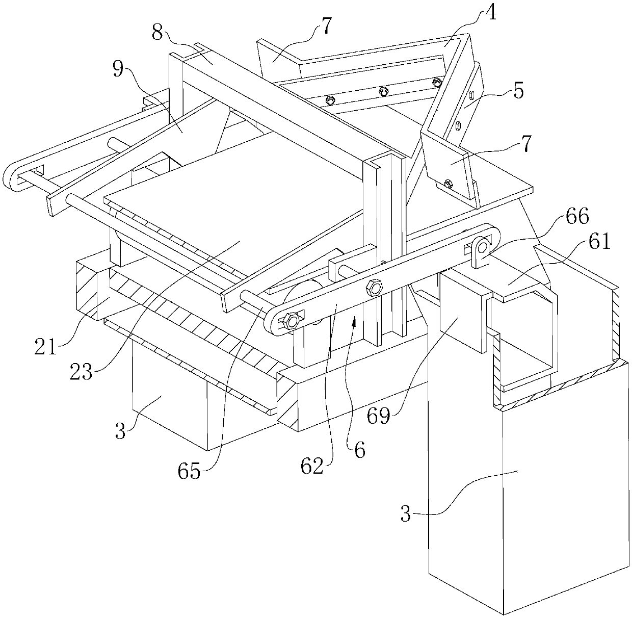 Fire coal conveying device