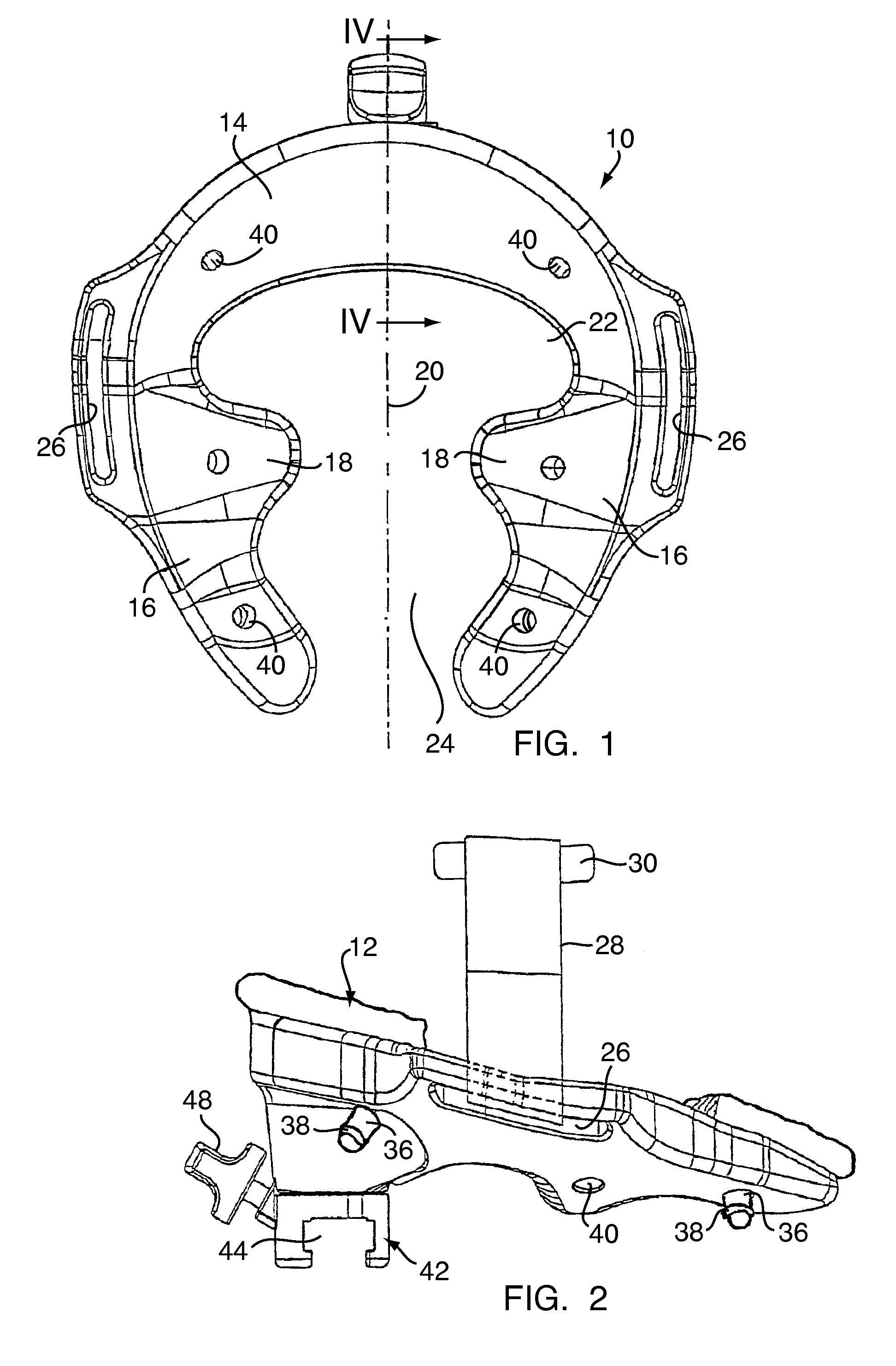 Headrest for a patient-bearing surface