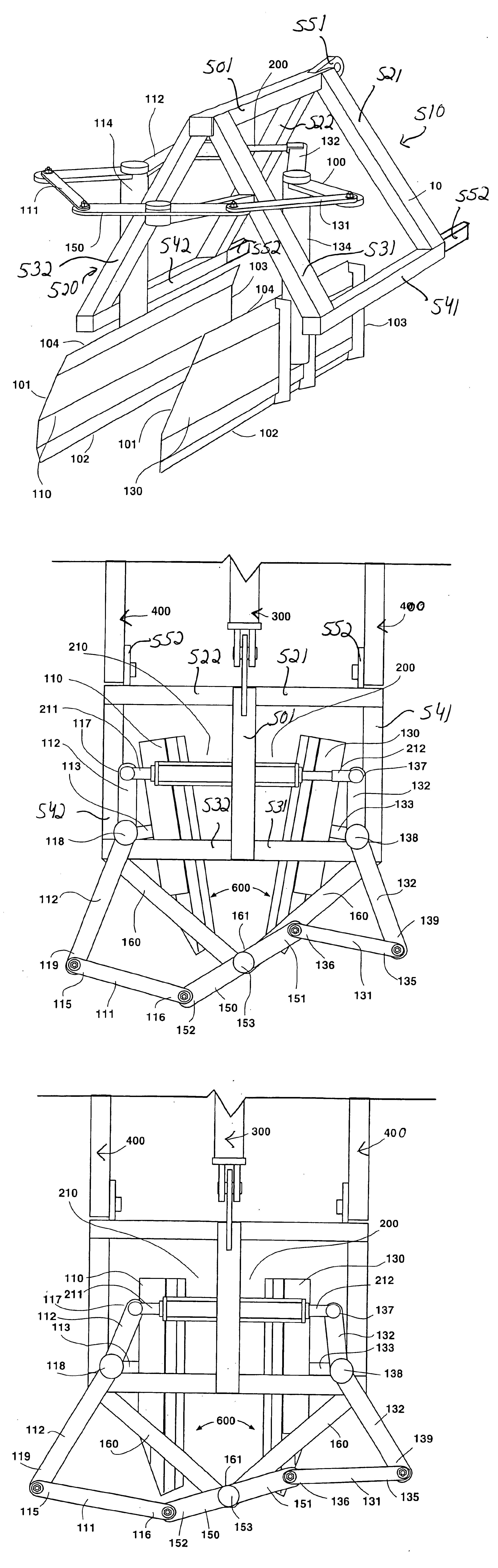 Wheel track filling apparatus