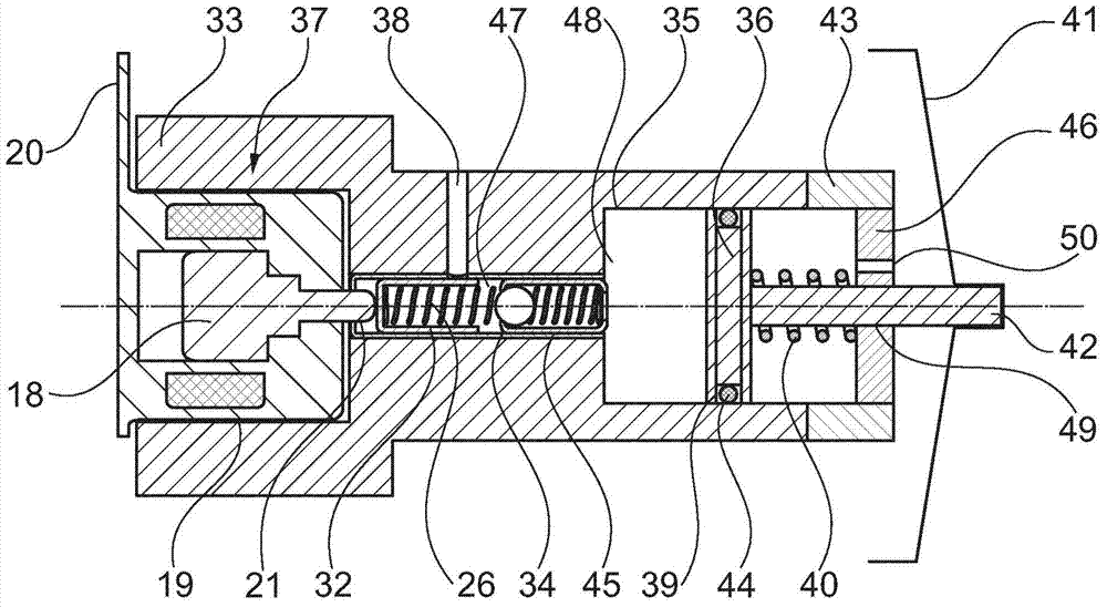 Controllable coolant pump with an electro-hydraulic baffle plate adjustment