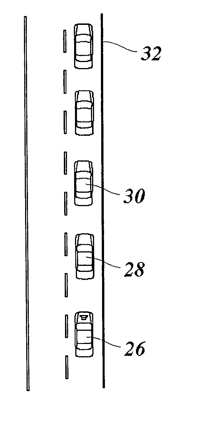 Adaptive cruise controller having dynamics matching as a function of the situation