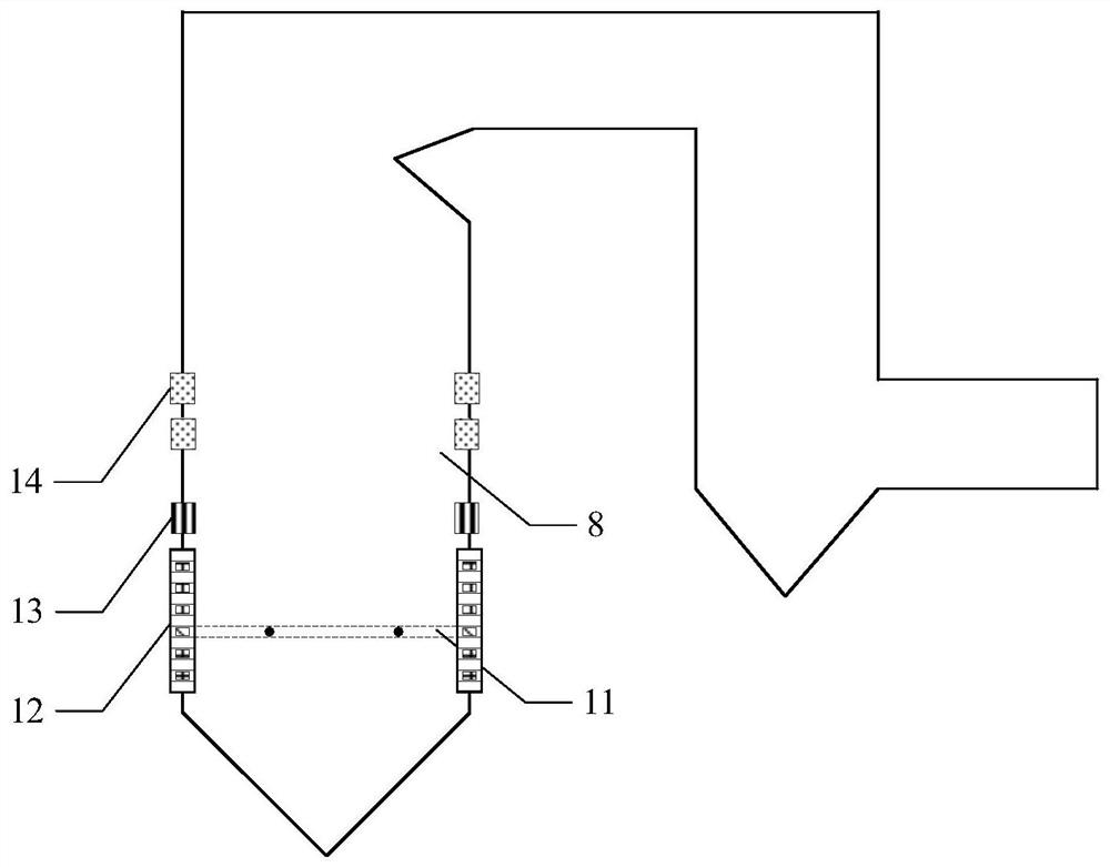 An ultra-low load stable combustion preheating and decomposing combustion system and ultra-low load operation method