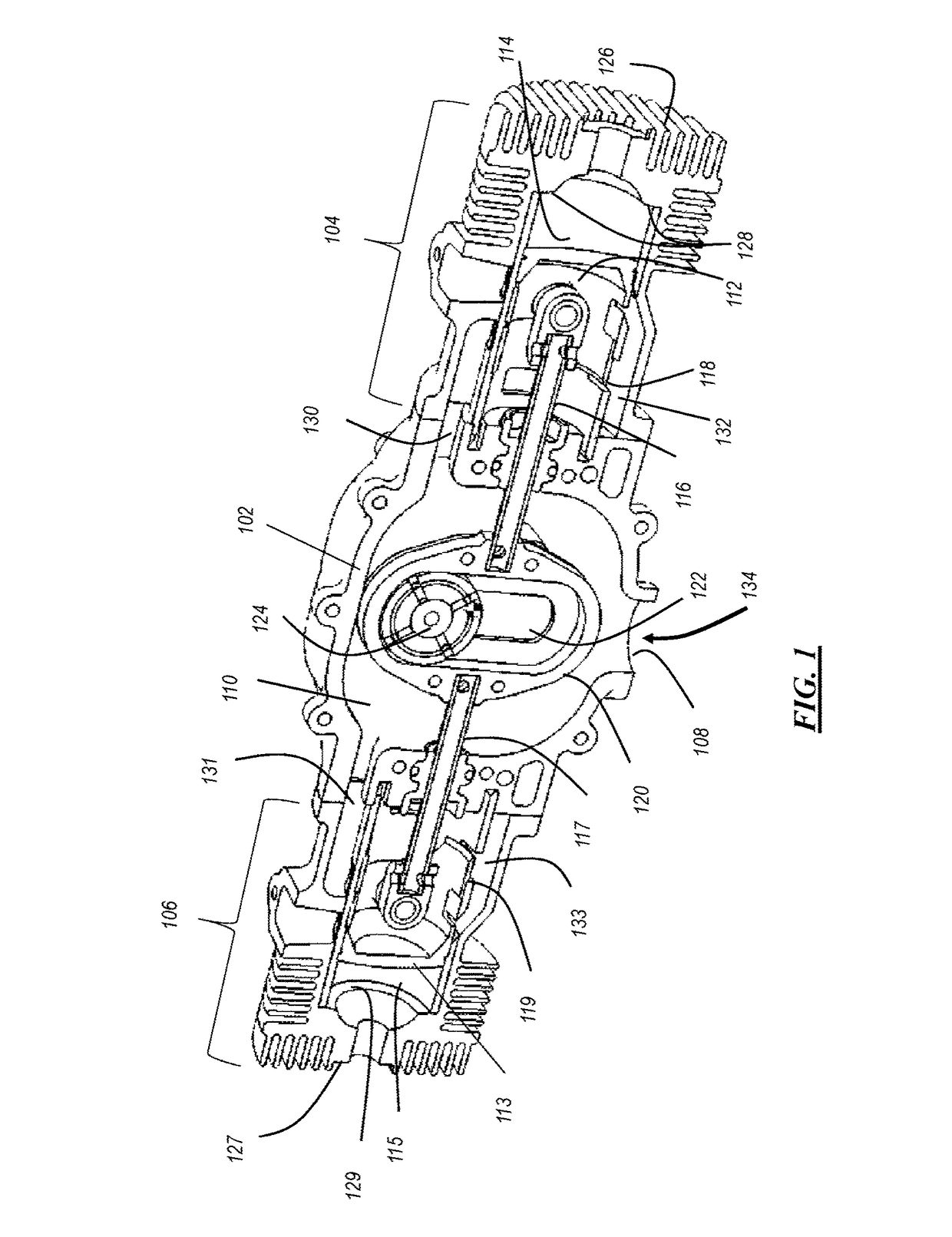 Internal combustion engine with coaxially aligned pistons