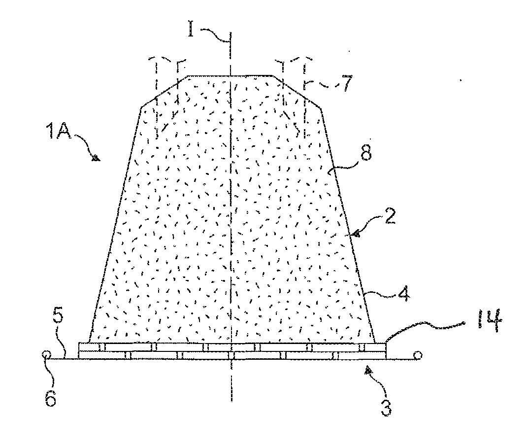 Capsule for preparation of a beverage with delaminating or breakable seal at delivery wall