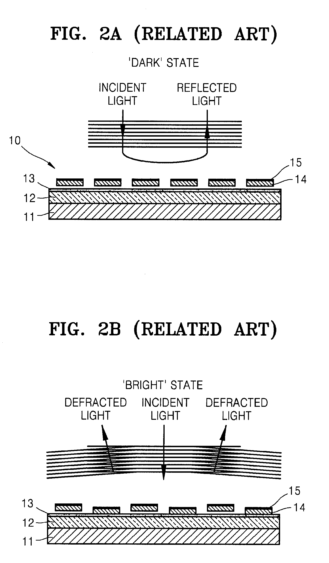 Transmissive active grating device