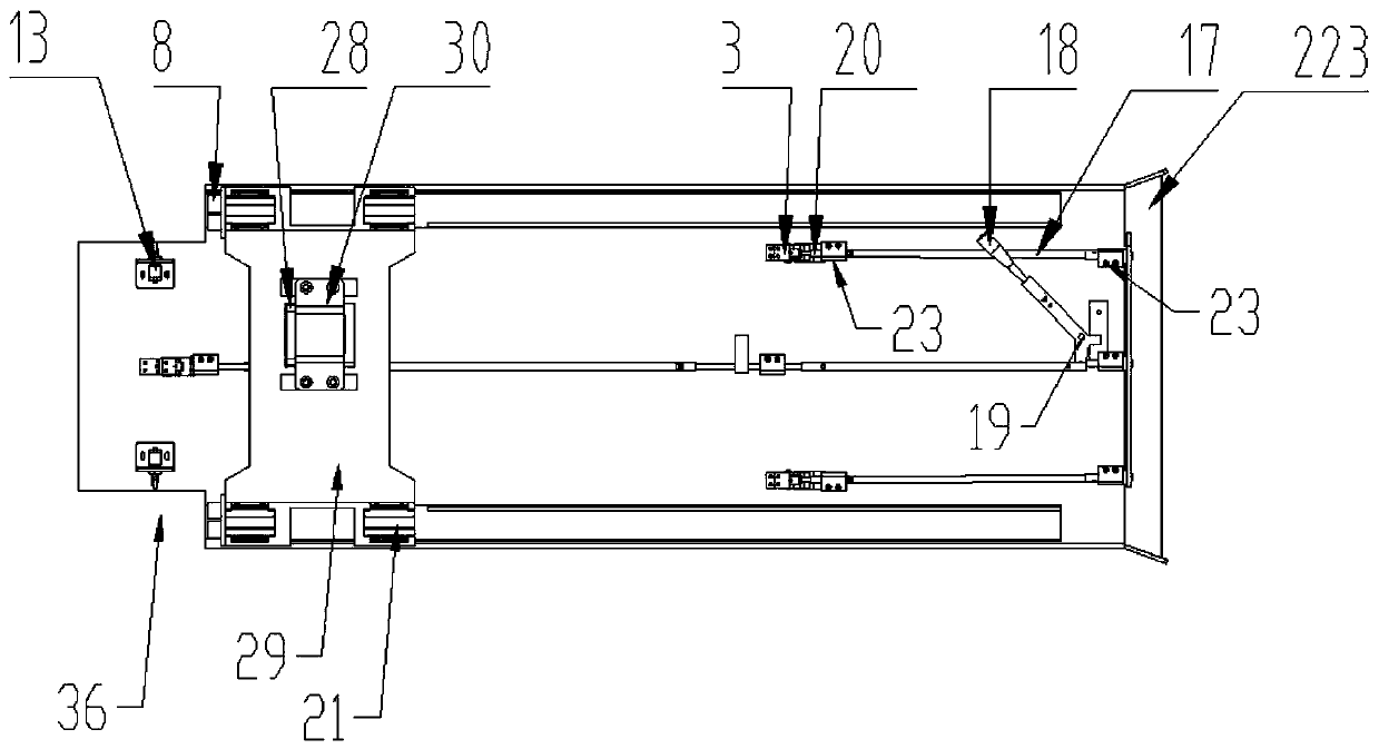 Fixing device for stretcher stretching