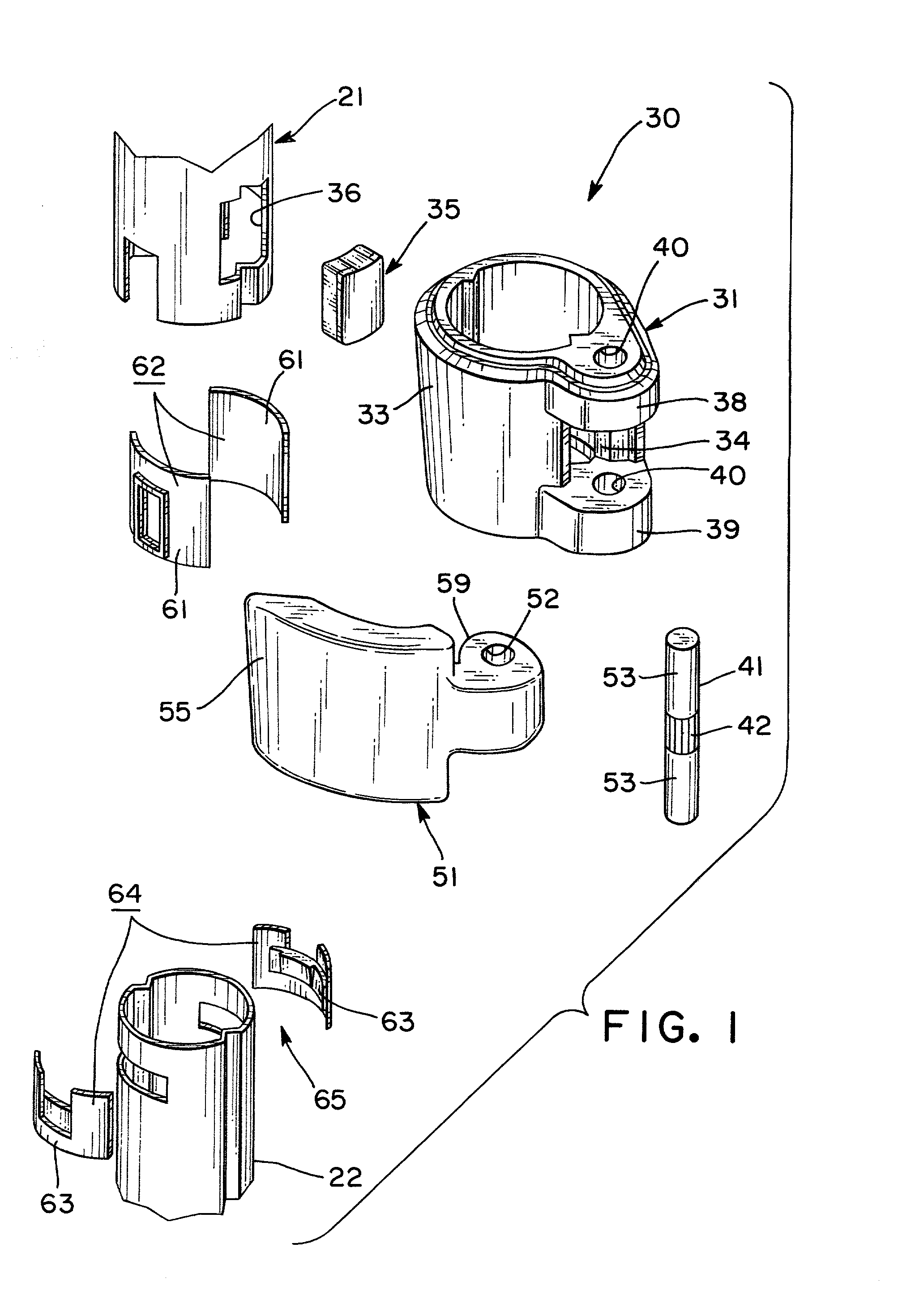 Stopper device and telescopic unit