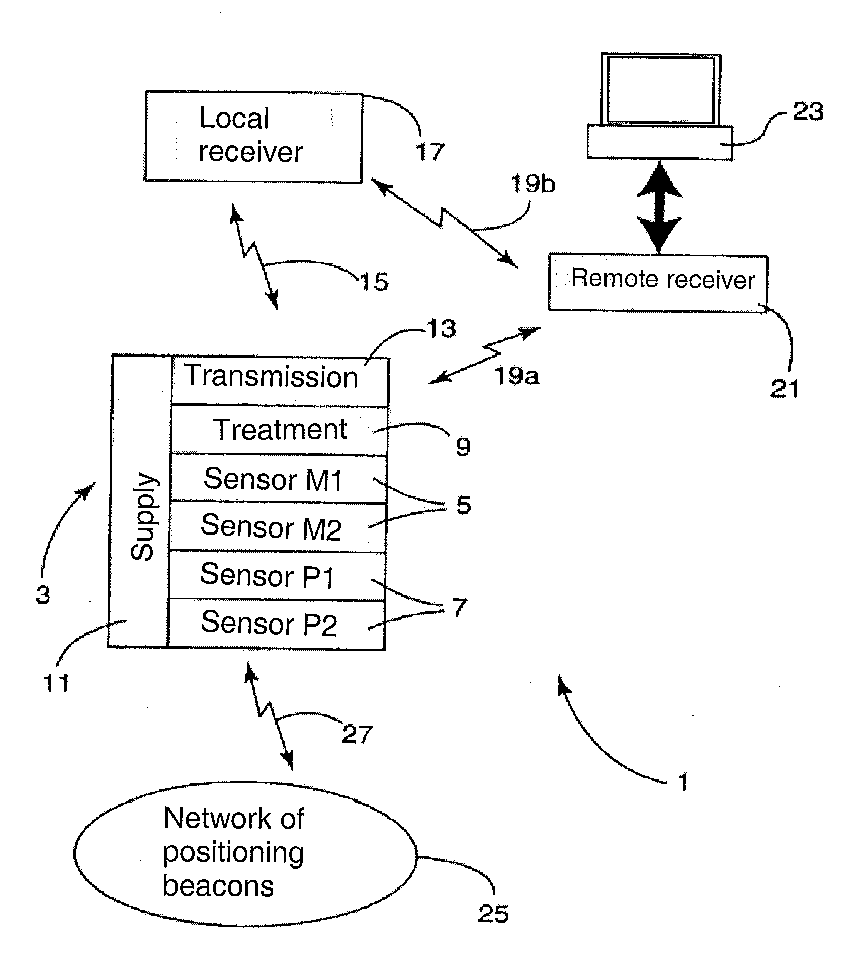 Device for acquiring and processing physiological data of an animal or of a human in the course of a physical or mental activity