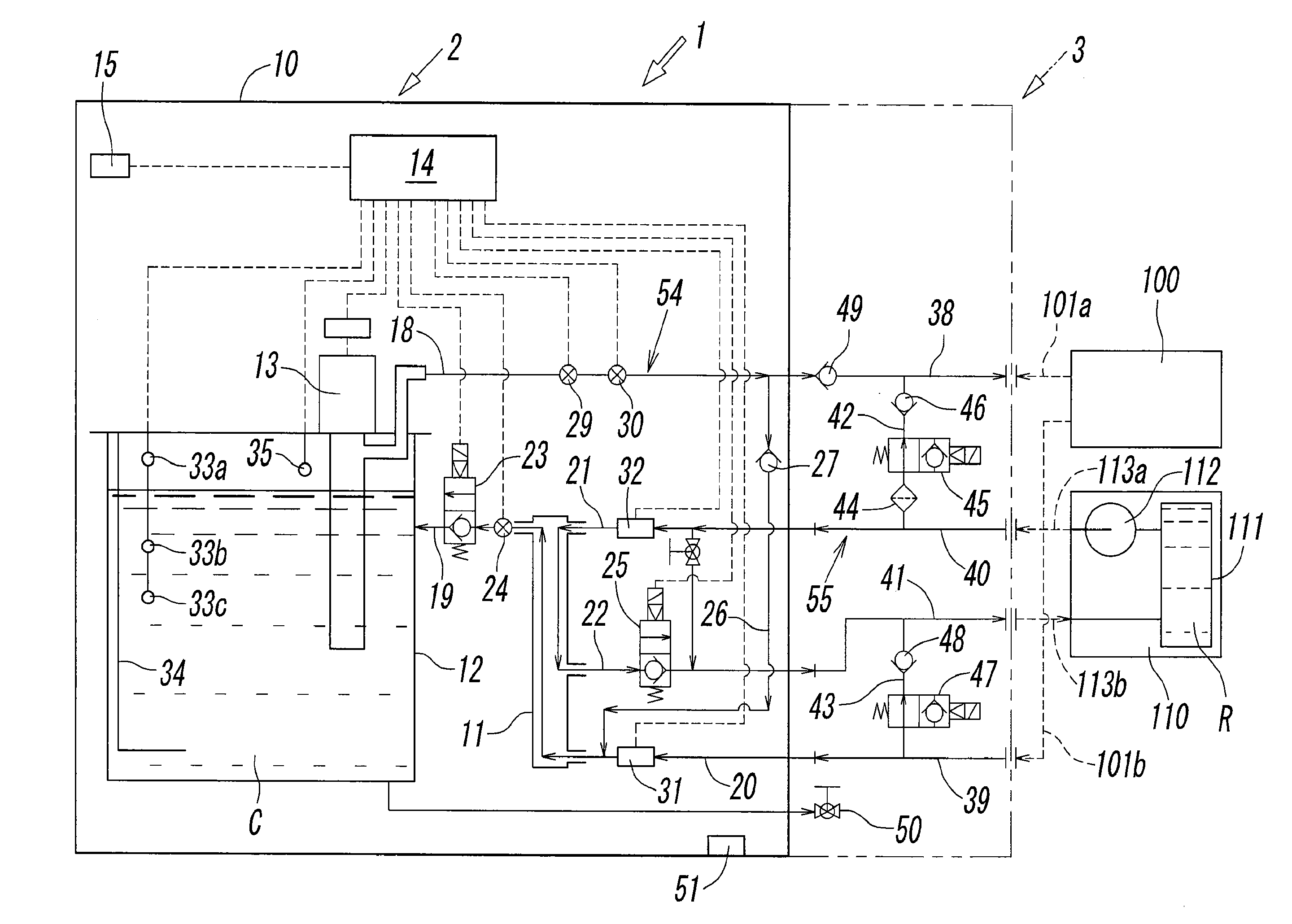 Cooling fluid supply apparatus with safety mechanism and method for cooling heat load