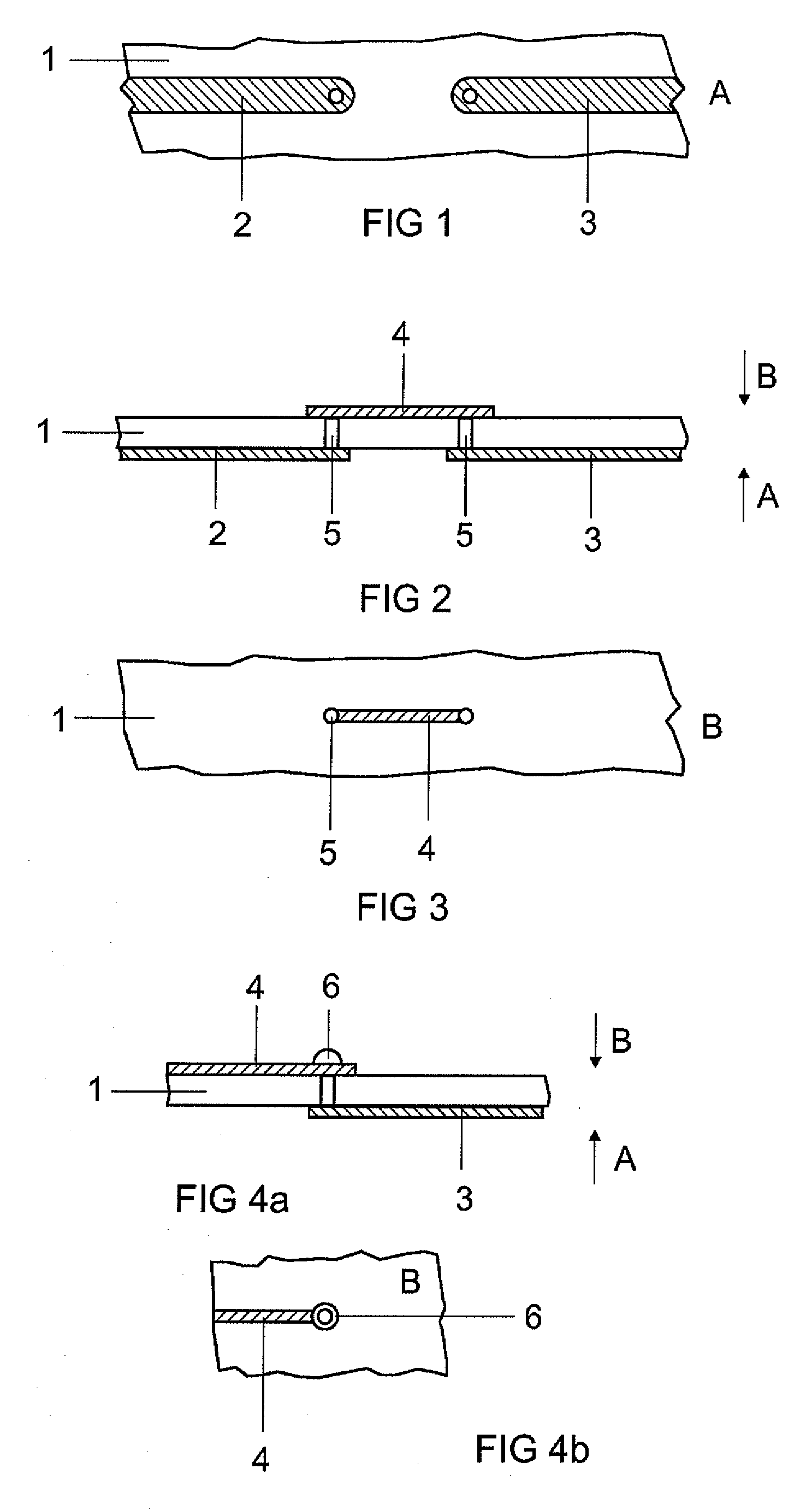 Double-sided printed circuit board comprising a strip conductor safety fuse