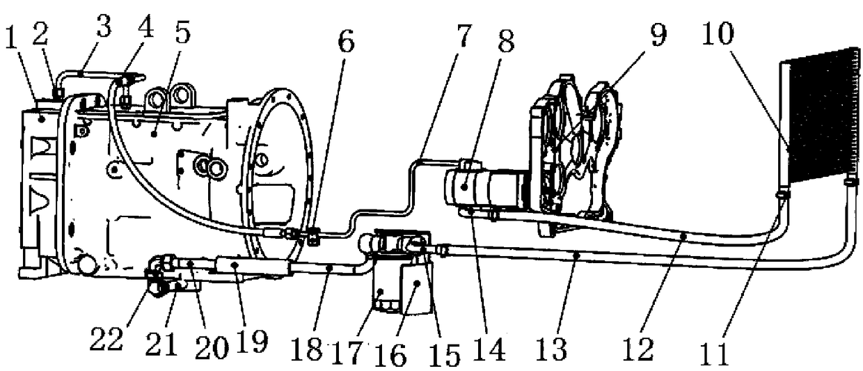 Centralized lubrication cooling and cleaning system and tractor